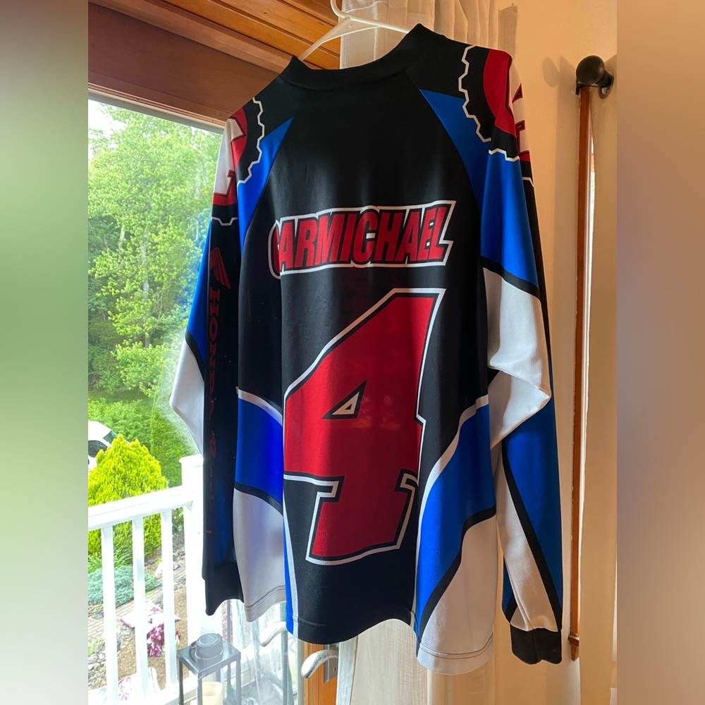 VTG RARE HONDA RIDE RED RACING #4 RICKY CARMICHAEL MOTOCROSS JERSEY SIZE 2XL